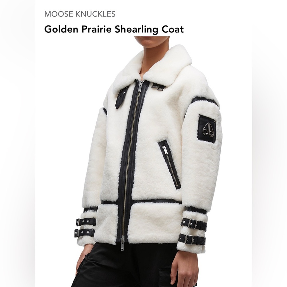 Moose Knuckles Golden Prairie Sheepskin Jacket